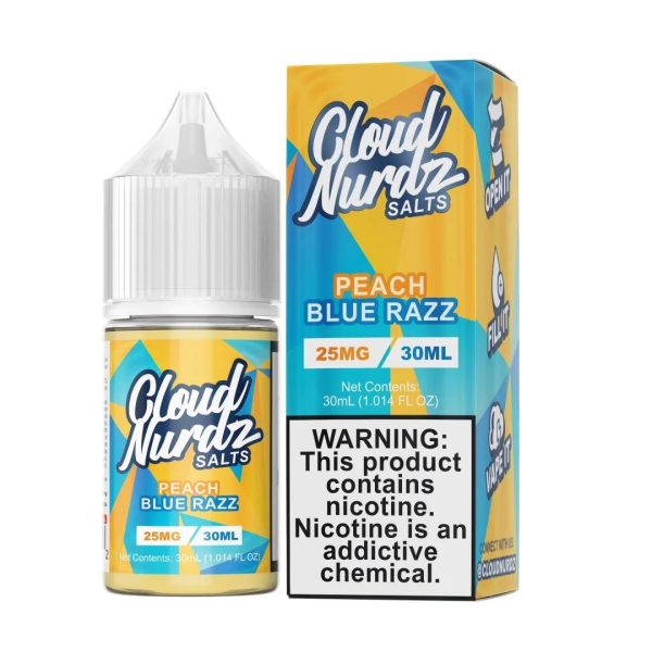 سالت هلو تمشک آبی Cloud Nurdz - Peach Blue Raspberry - 30mL